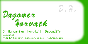 dagomer horvath business card